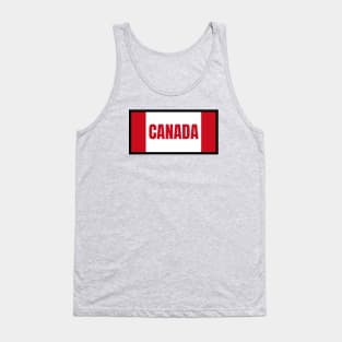 Canadian Flag Colors Tank Top